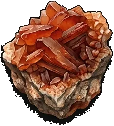 Carnelian crystal