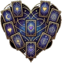 Love tarot spreads illustration