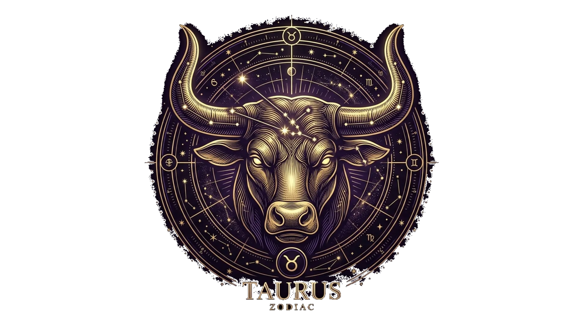 Taurus zodiac sign illustration
